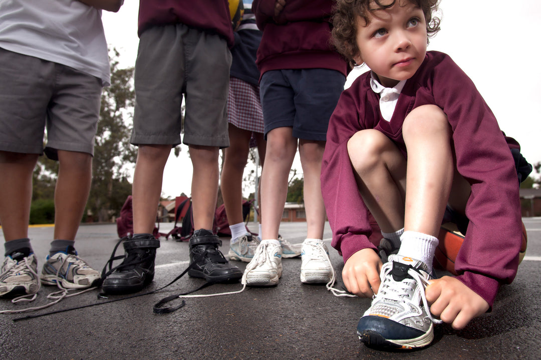 KIDS AND THEIR SHOELACES